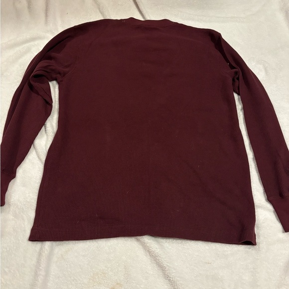 Men’s Large Steve & Barry's Maroon Long Sleeve Shirt - Picture 4 of 6